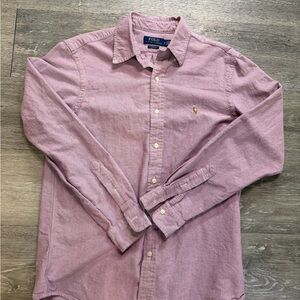 Ralph Lauren Men's Casual Pink Button Down Shirt